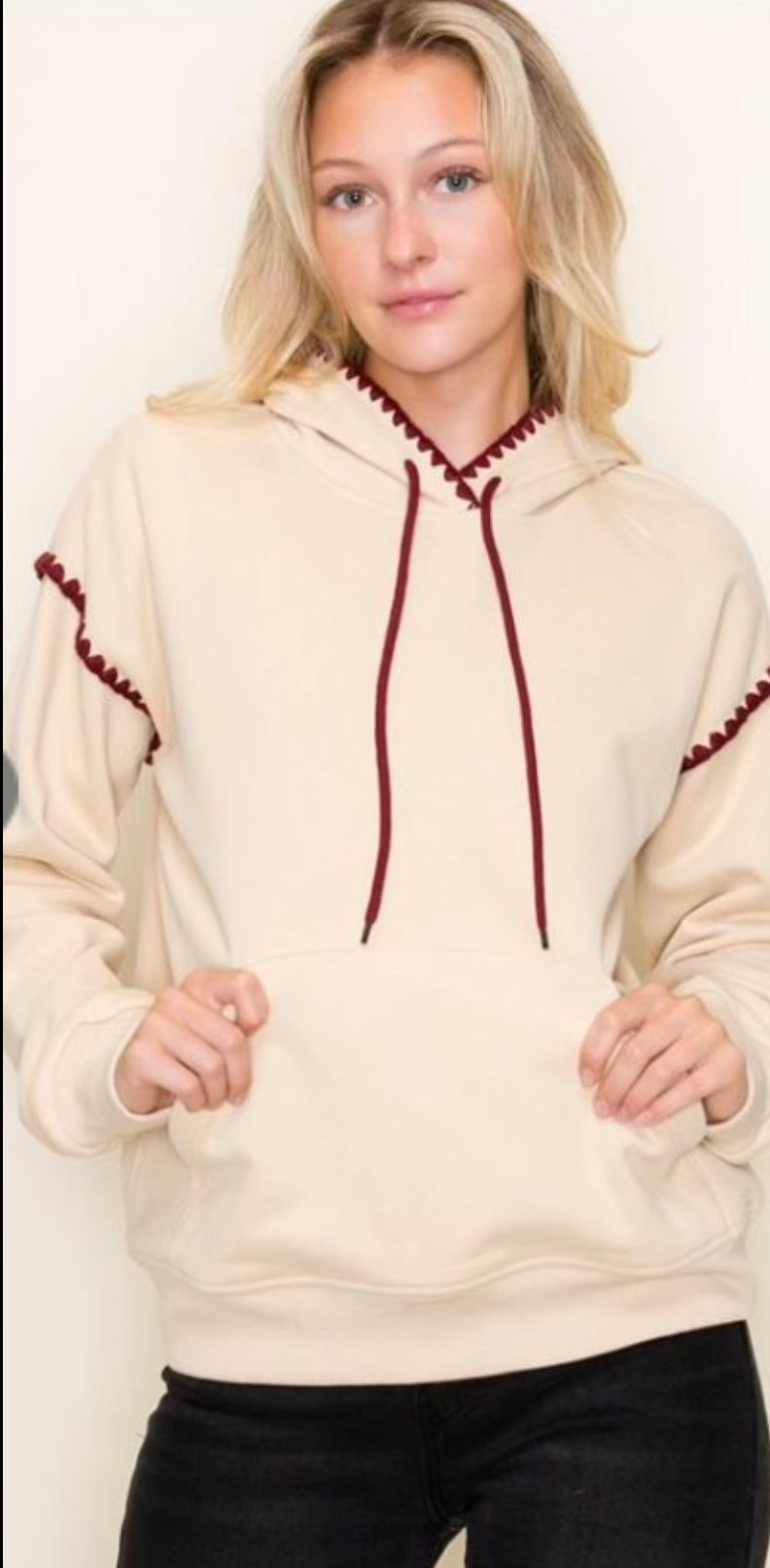 Staccato Stitched Hoodie