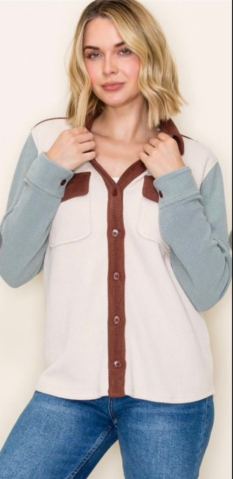 Staccato Color Block Shacket