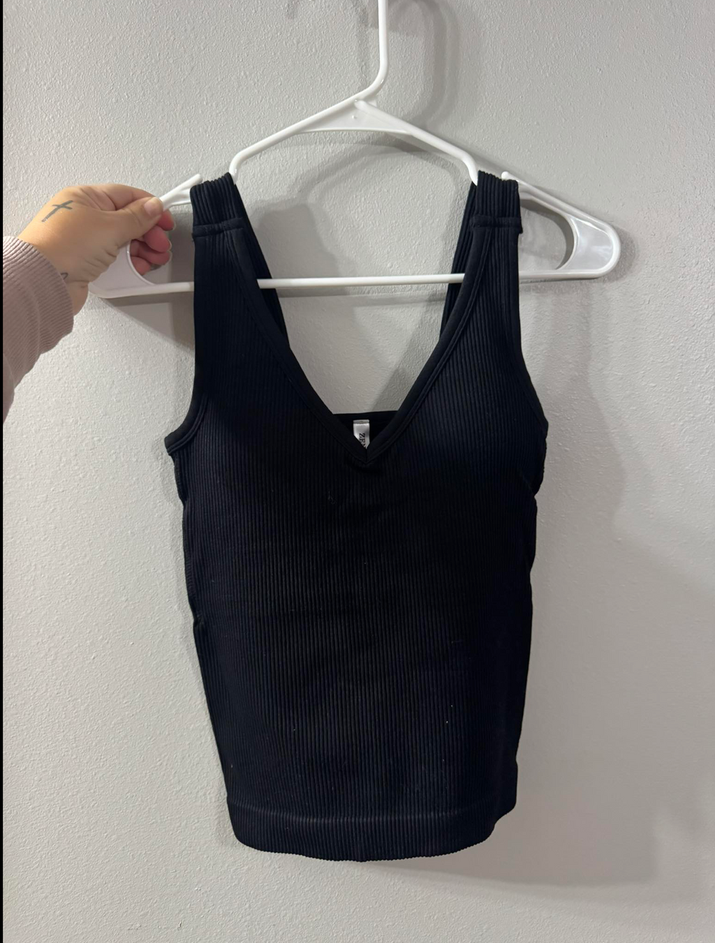 Zenana Black Tank With Built in Bra