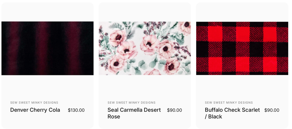 Custom Made Minky Blankets